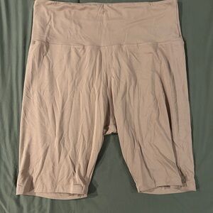 Women's light pink biker shorts